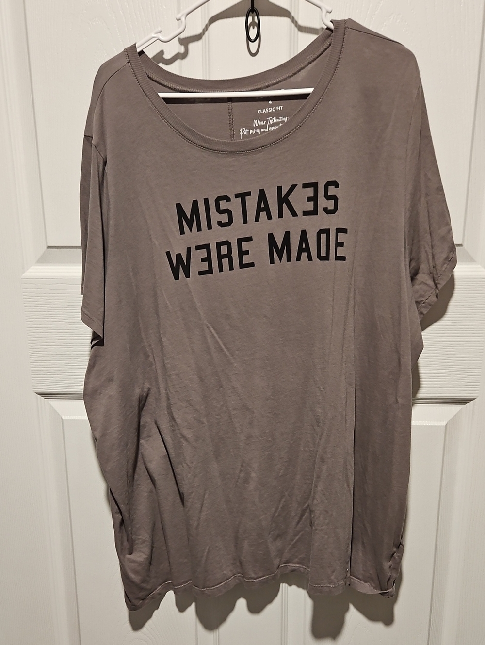 torrid Taupe Graphic Tee with Black Lettering